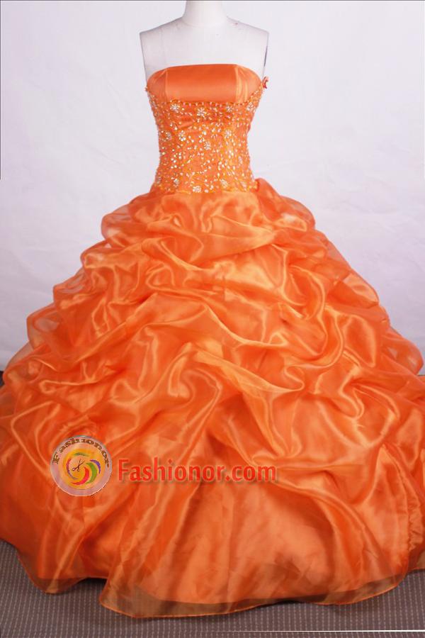 beautiful orange dresses