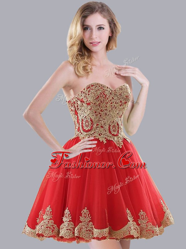 red quinceanera dama dresses