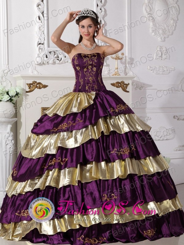 lavender and gold quinceanera dresses