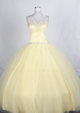 Brand New Ball gown Strapless Floor-length Quinceanera Dresses Style FA-W-r75