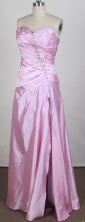 Pretty Column Sweetheart Floor-length Pink Prom Dress LHJ42888