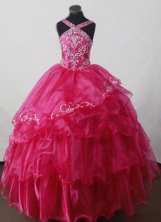 2012 Perfect Ball Gown V-neck Floor-length Flower Girl Dress  Style RFGDC023