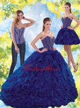 New Arrival Beading and Ruffles Sweetheart Ball Gown Quinceanera Dresses for 2015 QDDTA72001FOR