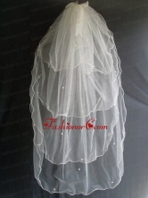 Beading Four Layers Tulle Fashionable Wedding Veil RR111603FOR