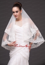 Lace Tulle Popular Bridal Veils For Wedding HM8679FOR