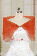 2014 New Style Orange Red Shawls with Beading JSA025-2FOR