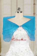 2014 Simple New Style Blue Shawls with Beading JSA025-11FOR